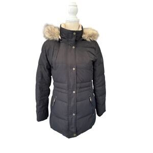 "LAUREN‎ RALPH LAUREN" Winter Puffer Coat,Faux Fur Hood, XS